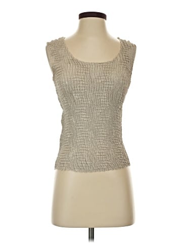 Plisse Sleeveless Top (view 1)