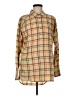 Toad & Co Plaid Gold Long Sleeve Button-Down Shirt Size M - photo 1