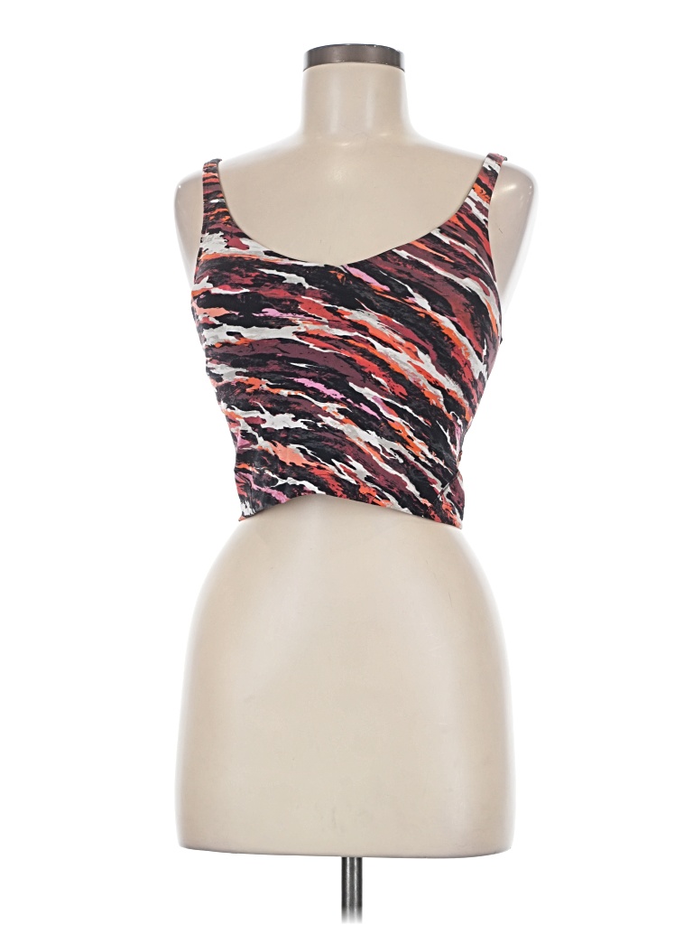 Pre-owned Lululemon Athletica Tube Top Red Strapless Neckline Tops