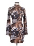 Shein Print Brown Cocktail Dress Size 8/10 - photo 1