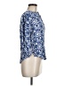 Fun2Fun 100% Rayon Print Blue 3/4 Sleeve Button-Down Shirt Size M - photo 4