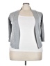Assorted Brands 100% Viscose Gray Cardigan Size 3X - photo 1
