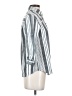 Eden & Olivia 100% Polyester Stripes Silver 3/4 Sleeve Blouse Size S - photo 4