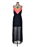 Jealous Tomato 100% Polyester Color Block Blue Casual Dress Size L - photo 1