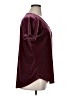 Amaryllis 100% Polyester Burgundy Short Sleeve Blouse Size XL - photo 4