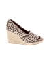 TOMS Animal Print Tan Wedges Size 6 - photo 1