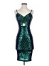 Privy 100% Polyester Teal Cocktail Dress Size S - photo 1