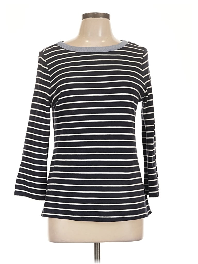 Pre-owned Nautica 3/4 Sleeve T-shirt In Black