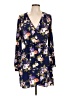 Lulus 100% Polyester Floral Blue Casual Dress Size L - photo 1