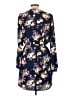 Lulus 100% Polyester Floral Blue Casual Dress Size L - photo 2