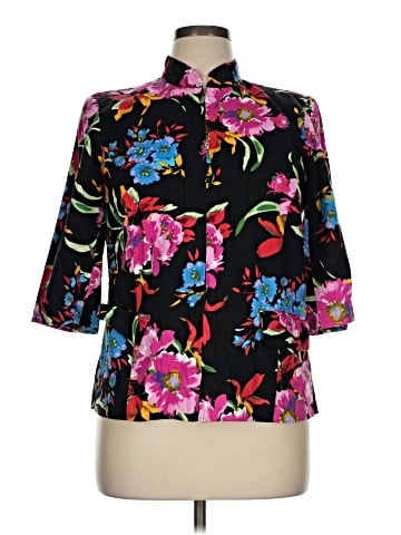 Notations 3/4 Sleeve Blouse (view 1)
