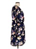 Lulus 100% Polyester Floral Blue Casual Dress Size L - photo 4
