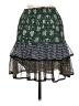 Allison 100% Polyester Paisley Green Casual Skirt Size M - photo 2