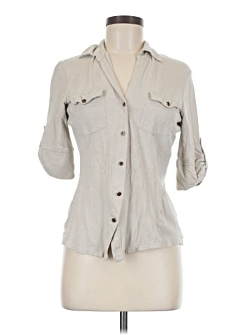 Cathy 3/4 Sleeve Button-Down Shirt (view 1)