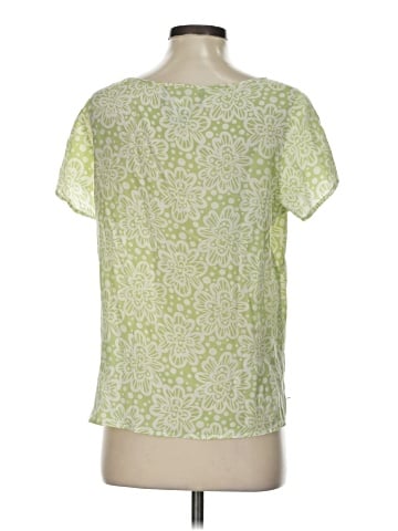 Bob Mackie Short Sleeve Silk Top (view 2)