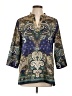 Chico's Paisley Blue 3/4 Sleeve Blouse Size Lg (2) - photo 1