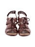 Clarks 100% Leather Brown Wedges Size 6 - photo 2