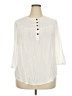 Torrid 100% Rayon Ivory 3/4 Sleeve Blouse Size 2X Plus (2) - photo 1