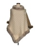 Unbranded 100% Acrylic Tan Poncho Size 1X (estimated) - photo 1