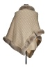 Unbranded 100% Acrylic Tan Poncho Size 1X (estimated) - photo 2