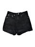 Zara Stars Black Denim Shorts Size 6 - photo 1