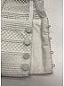 Self-Portrait 100% Polyester Solid Ivory Lace Blouse Size 8 - photo 7