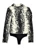 Diane von Furstenberg 100% Silk Graphic Black Wetsuit Size 8 - photo 2