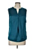 Calvin Klein 100% Polyester Teal Sleeveless Blouse Size L - photo 1