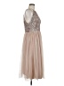Maya Deluxe 100% Polyester Tan Cocktail Dress Size 10 - photo 4