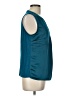Calvin Klein 100% Polyester Teal Sleeveless Blouse Size L - photo 4