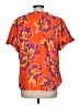 Magaschoni 100% Polyester Orange Short Sleeve Blouse Size L - photo 2