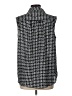 41Hawthorn 100% Recycled Polyester Houndstooth Black Sleeveless Button-Down Shirt Size L - photo 2
