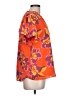 Magaschoni 100% Polyester Orange Short Sleeve Blouse Size L - photo 4