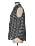 41Hawthorn 100% Recycled Polyester Houndstooth Black Sleeveless Button-Down Shirt Size L - photo 5