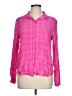 Lush 100% Rayon Pink Long Sleeve Blouse Size L - photo 1
