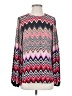 Boden Chevron-herringbone Pink Long Sleeve Blouse Size 4 - photo 1