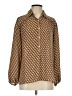 Max Studio 100% Polyester Tweed Brown Long Sleeve Blouse Size S - photo 1