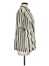 Express Stripes Ivory Short Sleeve Button-Down Shirt Size M - photo 4