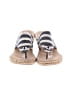 White Mountain Stripes Gray Wedges Size 6 - photo 2