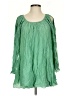 Laugh Cry Repeat 100% Silk Green 3/4 Sleeve Silk Top Size XS - photo 1