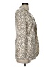 Express 100% Polyester Animal Print Ivory Blazer Size XXS - photo 4
