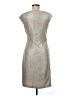 Marina 100% Polyester Metallic Silver Cocktail Dress Size 6 - photo 2