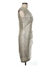 Marina 100% Polyester Metallic Silver Cocktail Dress Size 6 - photo 4