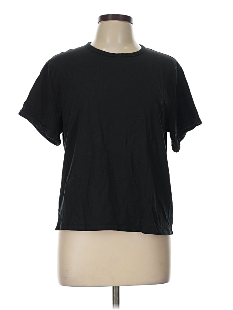 Pre-owned Athleta Short Sleeve T-shirt In Black