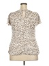 Maurices 100% Polyester Ivory Short Sleeve Top Size XXL - photo 2