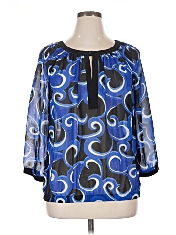 INC International Concepts 3/4 Sleeve Blouse (view 1)