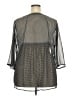 Zac & Rachel 100% Polyester Black 3/4 Sleeve Blouse Size 2X - photo 2