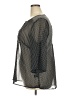 Zac & Rachel 100% Polyester Black 3/4 Sleeve Blouse Size 2X - photo 5