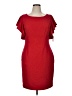 Calvin Klein Solid Red Cocktail Dress Size 14 - photo 1