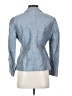 Lafayette 148 New York Chevron-herringbone Blue Blazer Size 4 - photo 2